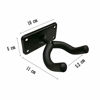 Picture of Guitar Wall Mount Hanger Metal Square 2 Pack Hook Holder Stand with Screws Guitar Hangers Hooks for Acoustic Electric and Bass Guitars - Black