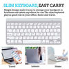 Picture of Ultra-Slim Wireless Bluetooth Keyboard Compatible with iPad Air 10.5/10.9 Pro 11/12.9, MacBook, iMac, iPhones and Android Devices (Wireless Keyboard)