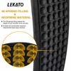 Picture of LEKATO Bass Strap for Heavy Bass and Guitars with 3.5" Wide 3D Sponge Filling & Neoprene Material Decompression Adjustable Length from 45" to 55" with Pick Holders 2 Safety Strap Locks and 6 Picks.