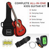 Picture of Best Choice Products 30in Kids Acoustic Guitar Beginner Starter Kit with Electric Tuner, Strap, Case, Strings - Redburst