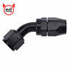 Picture of EVIL ENERGY 8AN 45 Degree Swivel Hose End Fitting for Braided Fuel Line Aluminum Black