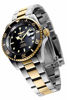 Picture of Invicta Men's Pro Diver 40mm Steel and Gold Tone Stainless Steel Automatic Watch with Coin Edge Bezel, Two Tone/Black (Model: 8927OB)