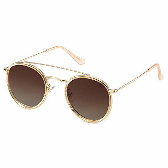 Buy Mirrored Aviator Sunglasses for Women | Breath | SOJOS