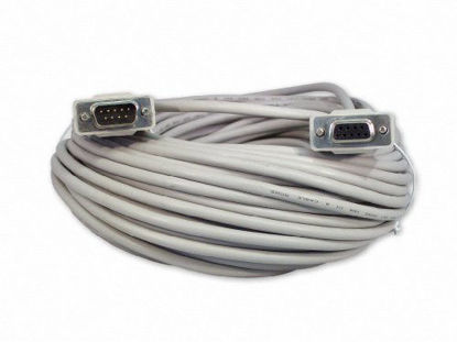 Picture of YCS Basics 100 Foot DB9 9 Pin Serial / RS232 Male/Female Extension Cable