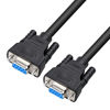 Picture of DTECH 15 ft Straight Through Serial DB9 Cable Female to Female 9 Pin COM Port Cord for Data Communication (5 Meter. Black)