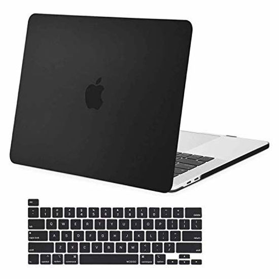 Picture of MOSISO Compatible with MacBook Pro 16 inch Case 2020 2019 Release A2141 with Touch Bar Touch ID, Ultra Slim Protective Plastic Hard Shell Case & Keyboard Cover Skin, Black