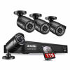 Picture of ZOSI 1080p H.265+ PoE Home Security Camera System Outdoor Indoor,8CH 5MP PoE NVR Recorder and (4) 1080p Surveillance Bullet IP Cameras with 120ft Long Night Vision ( 1TB Hard Drive Built-in)