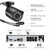 Picture of ZOSI 1080p H.265+ PoE Home Security Camera System Outdoor Indoor,8CH 5MP PoE NVR Recorder and (4) 1080p Surveillance Bullet IP Cameras with 120ft Long Night Vision ( 1TB Hard Drive Built-in)