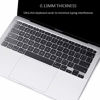 Picture of ProElife Ultra Thin TPU Keyboard Cover Skin for Newest MacBook Air 13'' 2020 Version (Model A2337 Apple M1 Chip and A2179) with Touch ID U.S Layout Keyboard Accessories Protector (Transparent)