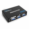 Picture of KELIIYO VGA Splitter 2 Port Powered Video Splitter with AC Adaptor 1 to 2 VGA Duplicator Support 1920X1440 Resolution 220 MHz Bandwidth for Screen Duplication