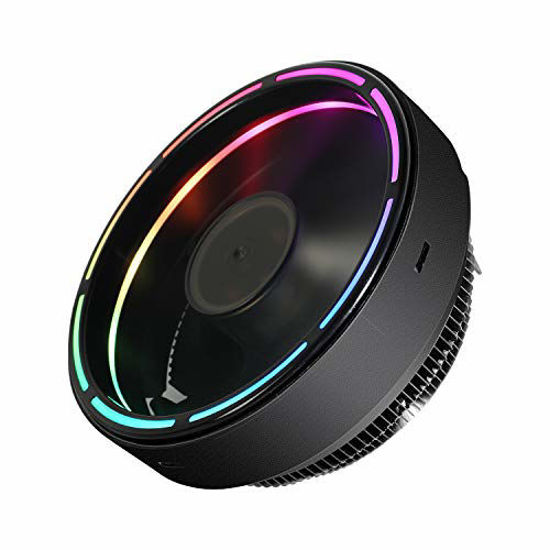 Picture of Vetroo darkStorm M2 CPU Air Cooler Black Aluminum Fixed RGB LED Ring Hydraulic Bearing Intel/AMD Universal Socket