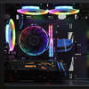 Picture of Vetroo darkStorm M2 CPU Air Cooler Black Aluminum Fixed RGB LED Ring Hydraulic Bearing Intel/AMD Universal Socket