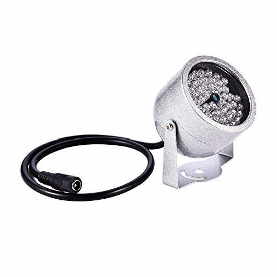 Picture of ASHATA 48 LED IP Camera Fill Light Waterproof Infrared Night Vision Illuminator Light for Security CCTV Camera for toll Station, Parking lot, Road Monitoring, etc.