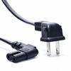 Picture of TV Power Cord, Ancable 12-Feet Right Angled 2-Prong to L-Shaped Figure 8 C7 Power Cable for Philips Toshiba LG Sony Sharp Panasonic Vizio Wall-Mouted LED LCD TV