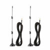 Picture of 2Pack HD Wireless Security Camera Video Antenna Extension with Magnetic Stand Base for 2.4/5GHz Wireless CCTV WiFi Security IP Camera System 3M/10FT Black Lonnky