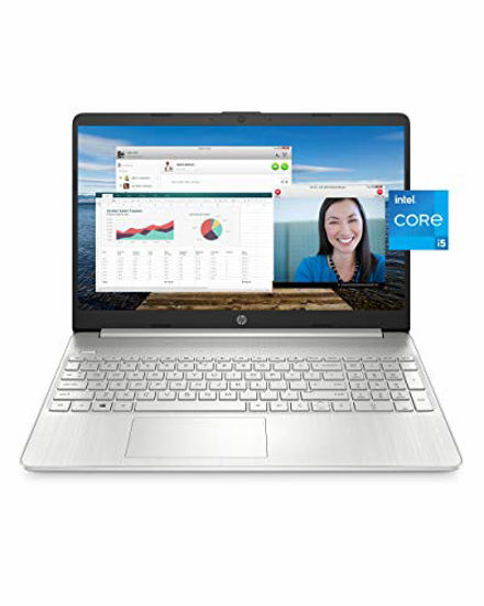 Picture of HP 15 Laptop, 11th Gen Intel Core i5-1135G7 Processor, 8 GB RAM, 256 GB SSD Storage, 15.6 Full HD IPS Display, Windows 10 Home, HP Fast Charge, Lightweight Design (15-dy2021nr, 2020)