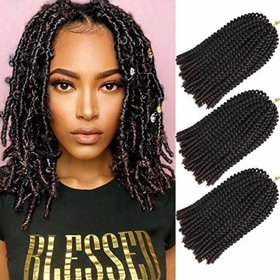  6 Packs 10 inch Ombre Blue Curly Box Braids Crochet