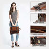 Picture of ECOSUSI Vintage Crossbody Messenger Bag Satchel Purse Handbag Briefcase for Women & Girl, Coffee