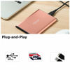 Picture of Maxone 500GB Ultra Slim Portable External Hard Drive HDD USB 3.0 for PC, Mac, Laptop, PS4, Xbox one - Rose Pink