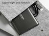 Picture of Maxone 500GB Ultra Slim Portable External Hard Drive HDD USB 3.0 for PC, Mac, Laptop, PS4, Xbox one - Charcoal Grey