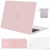 Picture of MOSISO MacBook Air 13 inch Case 2020 2019 2018 Release A2337 M1 A2179 A1932, Plastic Hard Shell&Keyboard Cover&Screen Protector&Storage Bag Compatible with MacBook Air 13 inch Retina, Rose Quartz