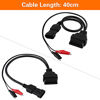 Picture of Qiilu 3 Pin to 16 Pin OBD2 Adapter Connector Diagnostic Cable for Fiat Alfa Lancia