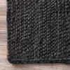 Picture of nuLOOM Rigo Hand Woven Farmhouse Jute Accent Rug, 2' x 3', Black