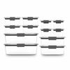 Picture of Rubbermaid Brilliance Storage 24-Piece Plastic Lids | BPA Free, Leak Proof Food Container & Brilliance Pantry Organization & Food Storage Containers with Airtight Lids, Set of 10 (20 Pieces Total)