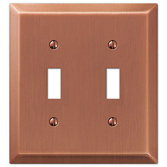 Picture of Amerelle Century Double Toggle Steel Wallplate in Antique Copper