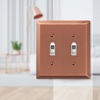 Picture of Amerelle Century Double Toggle Steel Wallplate in Antique Copper