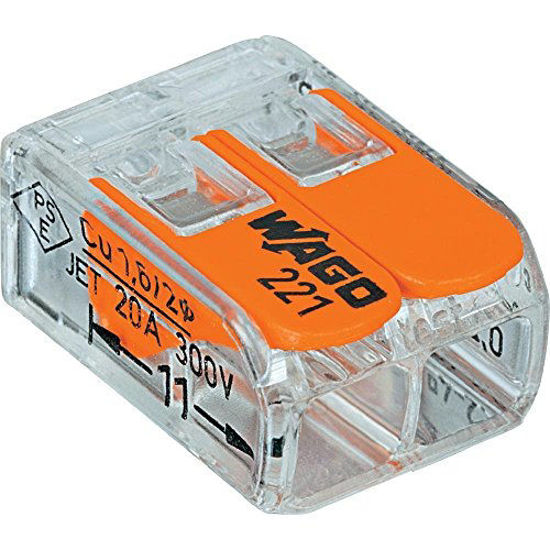 Picture of Wago 221-412 LEVER-NUTS 2 Conductor Compact Connectors 200 PK