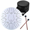 Picture of Steel Tongue Drum - 11 Notes 12 inches - Percussion Instrument -Handpan Drum with Bag, Music Book, Mallets, Finger Picks