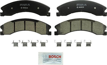 Picture of Bosch BC1565 QuietCast Premium Ceramic Disc Brake Pad Set For Select Cadillac Escalade; Chevrolet Silverado, Suburban, HD; GMC Sierra, HD; Nissan NV, Titan XD; Front & Rear