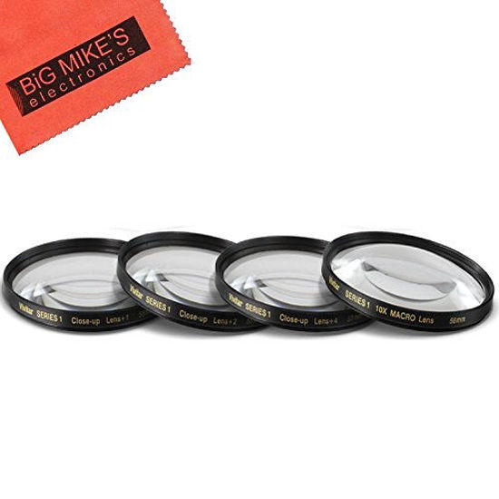 Picture of 58mm Close-Up Filter Set (+1, 2, 4 and +10 Diopters) Magnificatoin Kit for Fujifilm X-T2, X-T3, X-T10, X-T20 Mirrorless Digital Camera with 18-55mm F2.8-4.0 R LM OIS Lens