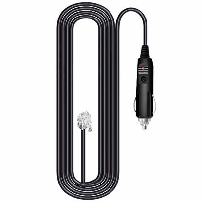 Picture of ChengFu Radar Straight Power Cord Compatible with Escort & Beltronics Radar Detectors (3.5m/11.5ft)