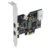 Picture of SEDNA - PCI-Express IEEE 1394b FireWire 3 Port Controller Card (2 External + 1 Internal)