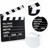 Picture of 10 Pieces Movie Clapboard Cardboard Clapper Board Writable Cut Action Scene Board for Movies Films Photo Props