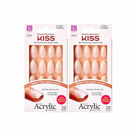 Picture of KISS Salon Acrylic Natural Nails KSAN (2 PACK, KSAN03)