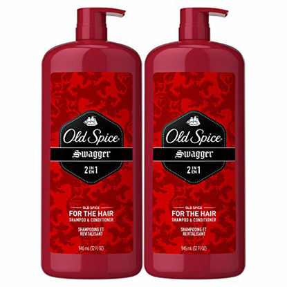 Picture of Old Spice, Shampoo and Conditioner 2 in 1, Swagger for Men, 32 Fl Oz, Pack of 2