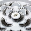 Picture of DYSILK 7 Pairs 6D Mink Eyelashes Faux Wispy Dramatic Long False Eyelashes Fluffy Extension Luxurious Fake Eyelashes Makeup Thick Reusable Natural Pack Lashes No Glue (004)