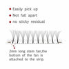 Picture of EMEDA Premade Fans Eyelash Extensions Mixed Tray 0.10 C D Curl 5D Premade Volume Eyelash Extensions Long Stem Pre Made Fanned Russian Volume Lash Extensions 5D .10 D Curl 9-15mm Mix Tray