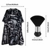 Picture of Professional Hair Cutting Cape with Neck Duster Brush, Salon Barber Cape, Hair Cutting Accessories (Floral Print)