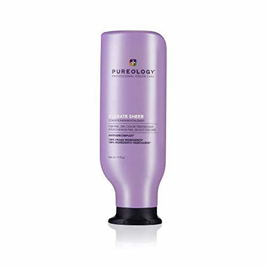 Picture of Pureology Hydrate Sheer Conditioner | For Fine, Dry, Color-Treated Hair | Lightweight Hydrating Conditioner | Silicone-Free | Vegan | Updated Packaging | 9 Fl. Oz