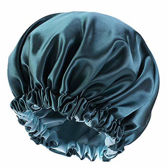 Picture of Satin Bonnet Silk Bonnet Hair Bonnet For Sleeping Satin Bonnet For Natural Hair Bonnets For Women Silk Bonnet For Natural Hair