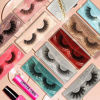 Picture of Faux Mink Eyelashes 10 Pairs 10 Styles Mixed Lashes Pack Fluffy Volume Natural Look Wispy Medium Length False Eyelashes Soft Handmade Reusable 10 Portable Boxes Fake Eyelashes