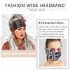 Picture of Cagora Boho Bandeau Headbands Wide Knot Hair Scarf Floral Printed Hair Band Elastic Turban Thick Head Wrap Stretch Fabric Cotton Head Bands Thick Fashion Hair Accessories for Women and Girls 3 Pcs (Ladylike)