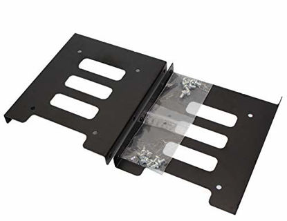 Picture of SSD Mounting Bracket, SNANSHI SSD Bracket 2.5 to 3.5 Adapter SSD HDD Metal Mounting Bracket Adapter Hard Drive Holder for PC SSD (Pack of 2)