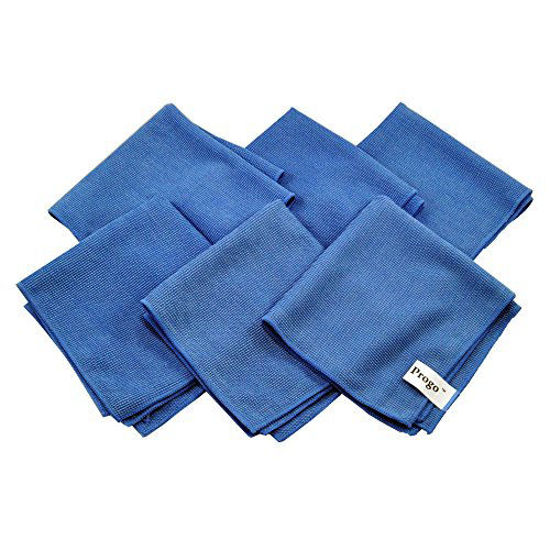 Picture of Progo Ultra Absorbent Microfiber Cleaning Cloths for LCD/LED TV, Laptop Computer Screen, iPhone, iPad and More. (6 Pack)