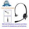 Picture of Telephone Headset with RJ9 Jack & 3.5mm Connectors for Landline Deskphone Cell Phone PC Laptop, Office Headset for Cisco IP Phone Call Center Office, Work for Cisco 7941 7965 6941 7861 8811 8961