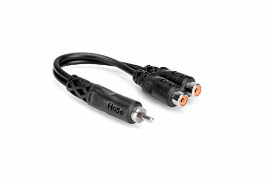 Picture of Hosa YRA-104 RCA to Dual RCAF Y Cable Black